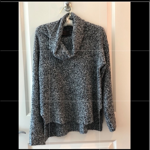 Kerisma Cowl Neck Marled Yarn Hi Lo Sweater - Picture 2 of 13